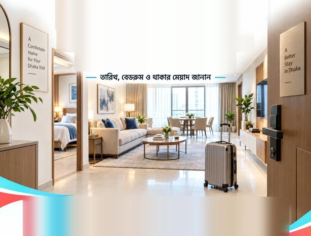 REIT Limited furnished apartments in Dhaka: ঢাকায় আসছেন? থাকার ঠিকানা বেছে নিন, ফার্নিশড স্টুডিও থেকে; সম্পূর্ণ সাজানো ঘর, সজ্জিত রান্নাঘর, ওয়াই-ফাই সুবিধা